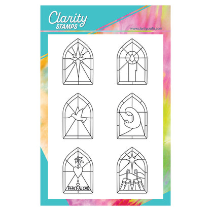 Christmas Windows A5 Stamp Set