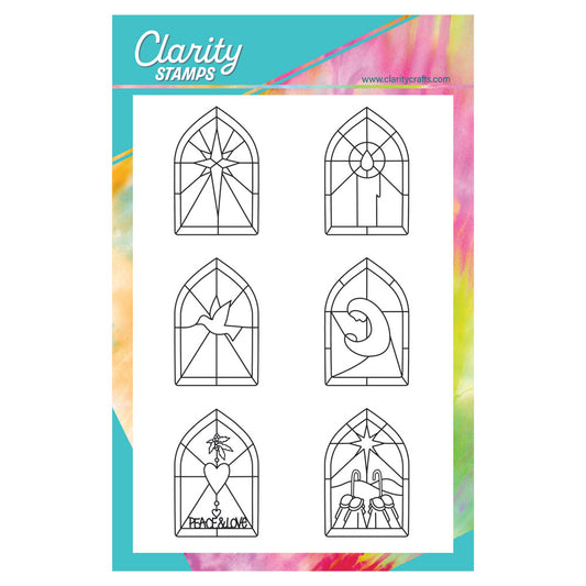 Christmas Windows A5 Stamp Set