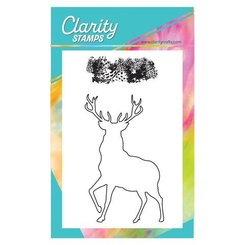 Stag Outline A6 Stamp & Mask Set