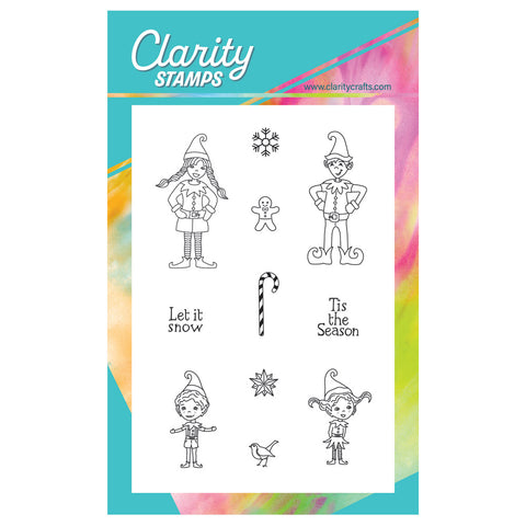 Family of Elves A6 Stamp & Mask Set