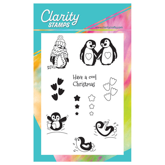 Family of Penguins A6 Stamp & Mask Set
