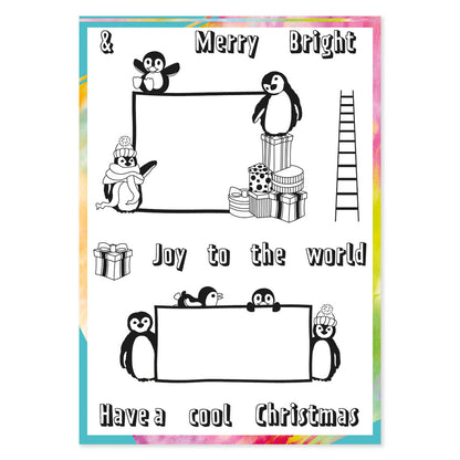 Penguins & Billboards A5 Stamp & Mask Set