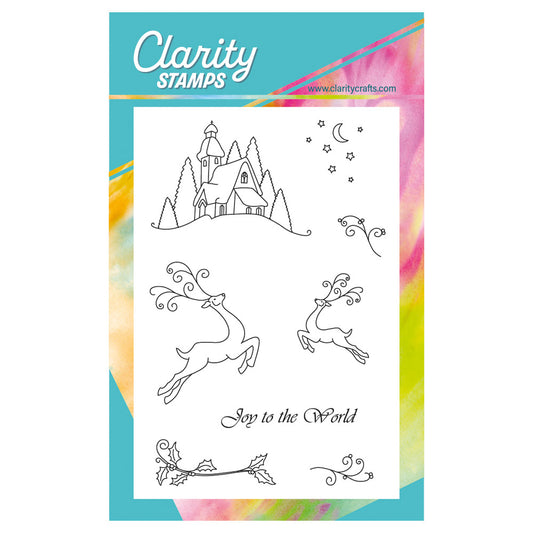 Linda's Joy to the World - Christmas Compendium A6 Stamp Set