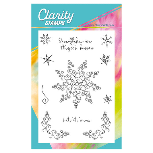Linda's Snowflake Kisses - Christmas Compendium A6 Stamp Set