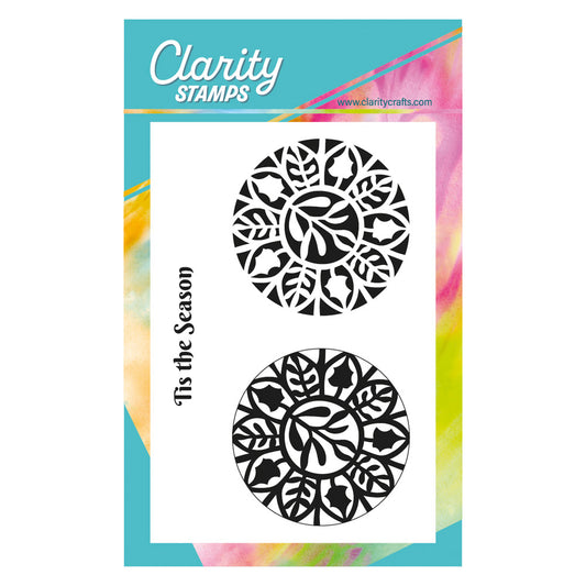 Mistletoe Festive Round - Two Way Overlay A6 Stamp Set