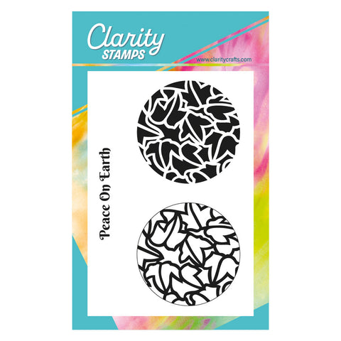 Ivy Leaves Festive Round - Two Way Overlay A6 Stamp Set