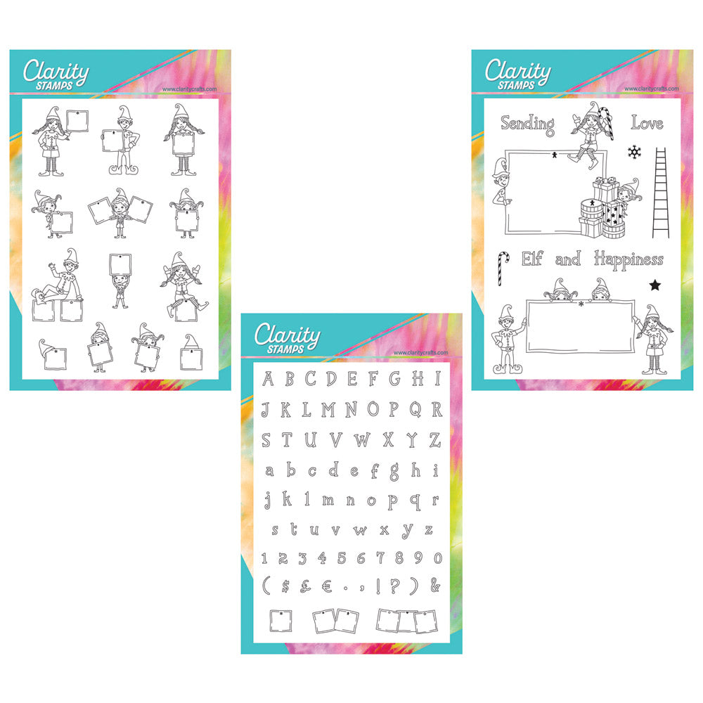Barbara's Elves, Letterboxes, Billboards & ABC A5 Stamp & Mask Trio