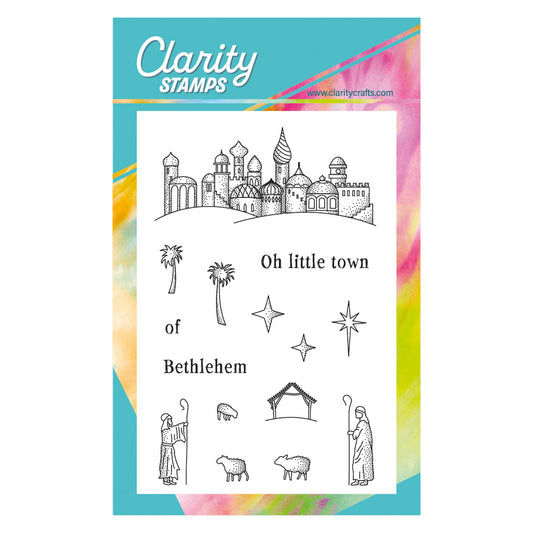 Linda's Oh Little Town of Bethlehem - Christmas Compendium A6 Stamp Set
