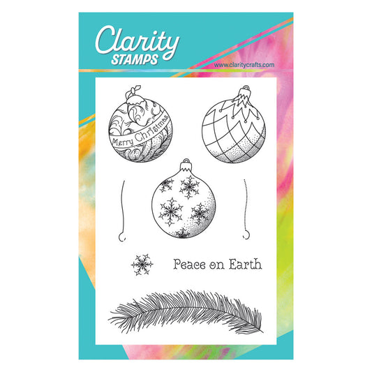 Linda's Trio of Baubles - Christmas Compendium A6 Stamp Set