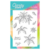 Linda's Elegant Poinsettia - Christmas Compendium A6 Stamp Set