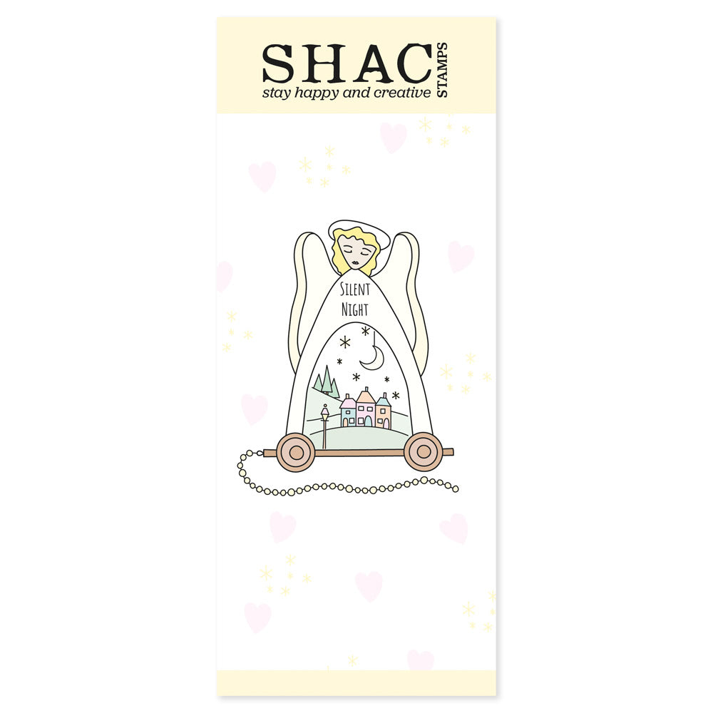 Barbara's SHAC Angel Wooden Toy A5 Slim Stamp Set