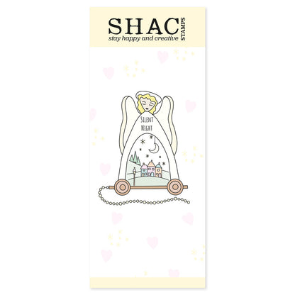Barbara's SHAC Angel Wooden Toy A5 Slim Stamp Set