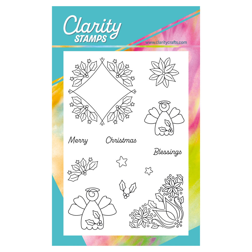 Tina's Christmas Angels Elements A6 Stamp Set