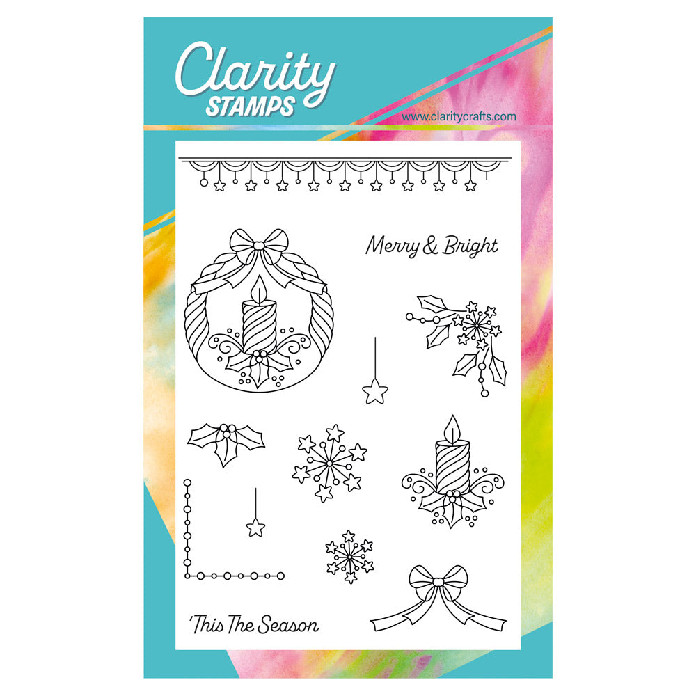 Tina's Christmas Candles Elements A6 Stamp Set