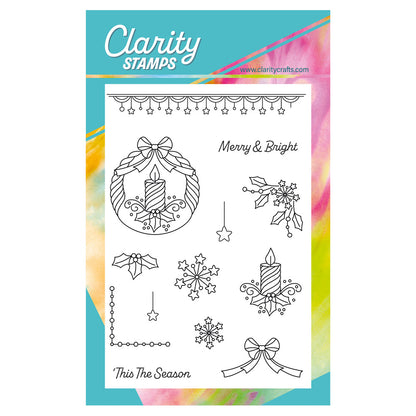 Tina's Christmas Candles Elements A6 Stamp Set