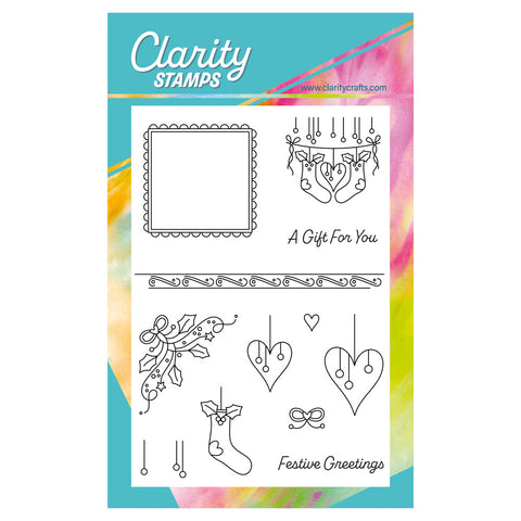 Tina's Christmas Stockings Elements A6 Stamp Set