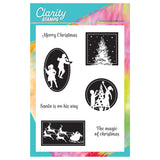 Just Christmas Silhouette Framers A5 Stamp Set