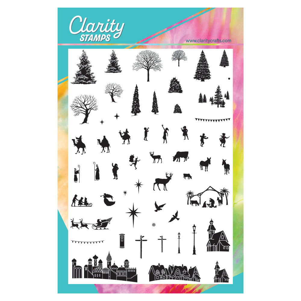 Mega Build a Landscape - Christmas A5 Stamp Set