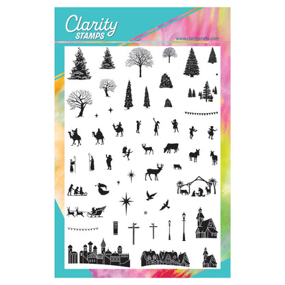 Mega Build a Landscape - Christmas A5 Stamp Set