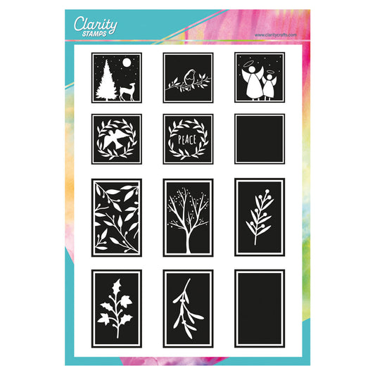 Christmas Backdrop Sampler A4 Stamp Set