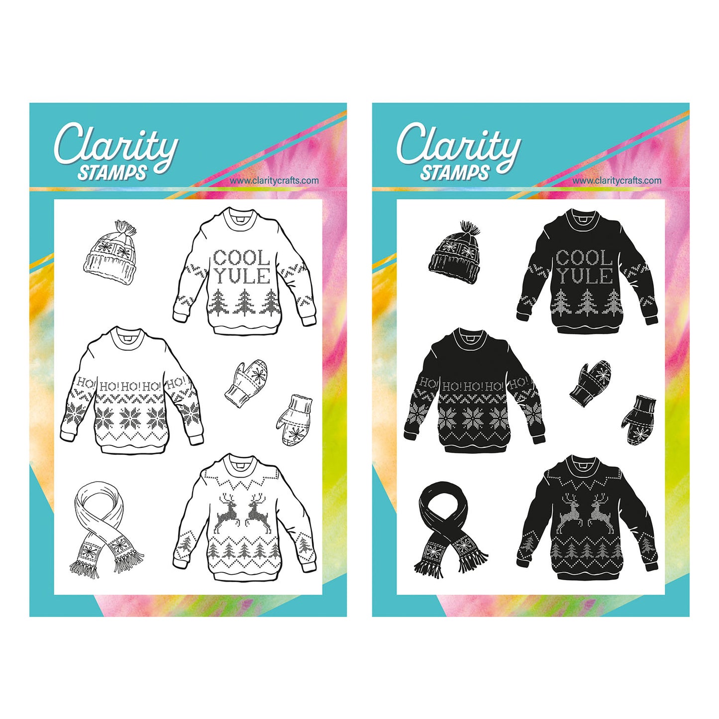 Mini Christmas Jumpers - A6 Stamp Duo