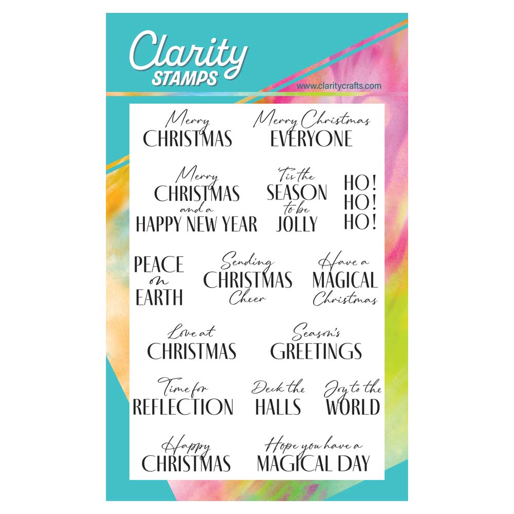 Bijou Christmas Statement Sentiments A6 Stamp Set