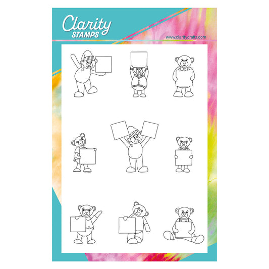 BIP the Bear Letterboxes A5 Stamp & Mask Set