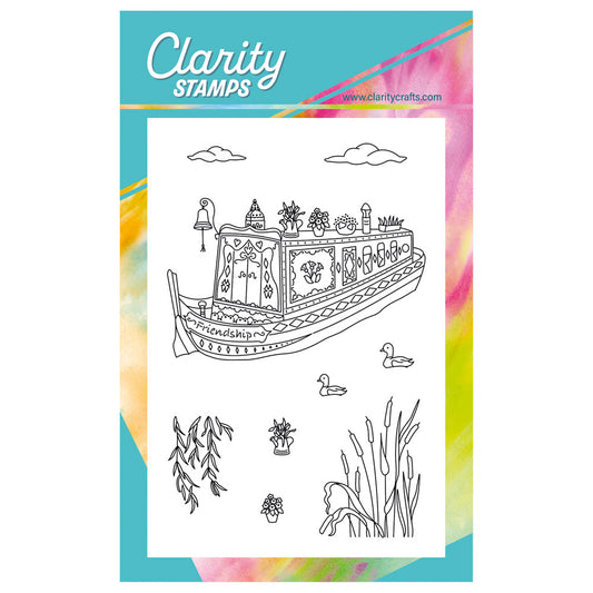 Linda's Friendship Narrowboat & Elements A6 Stamp Set