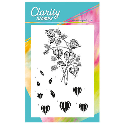 Barbara's Chinese Lantern Spray A6 Stamp Set
