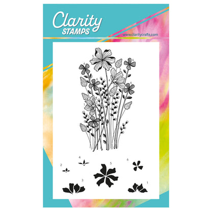 Tina's Meadow Flower Spray A6 Stamp Set