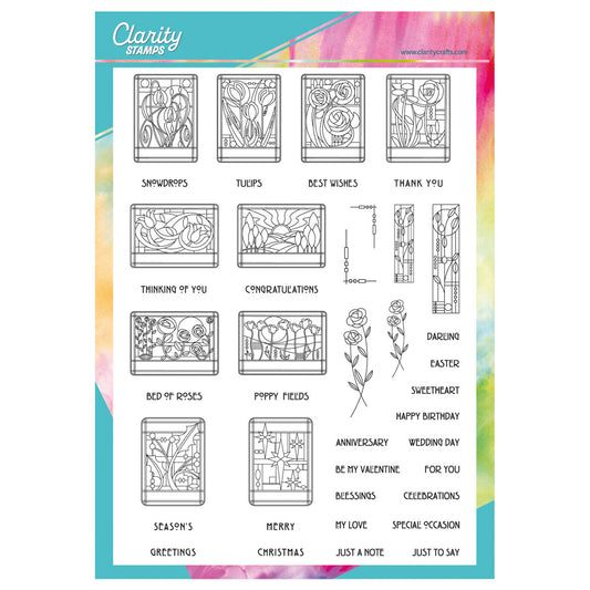 Bijou Art Nouveau Collection A4 Stamp Set