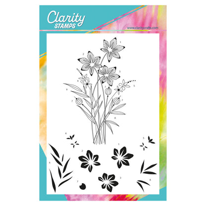 Barbara's Star Flower Spray A5 Stamp Set