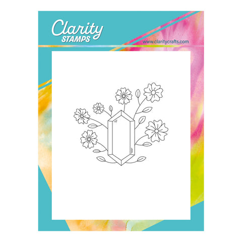NDC164 - Gemstone Flowers A6 Stamp