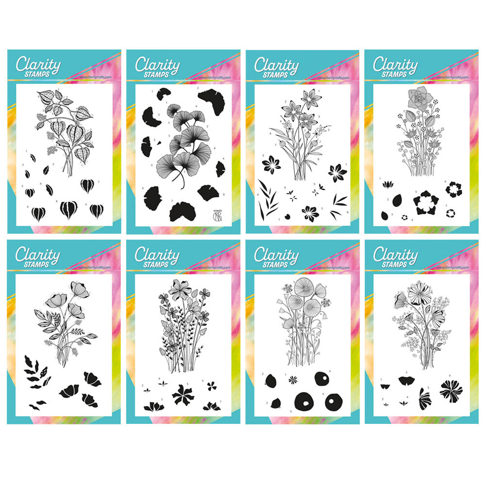 Floral Sprays A6 Stamp Collection