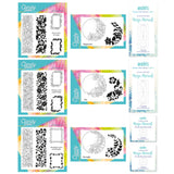Barbara's Floral Crescents & Panels - Two Way Overlay A5 Square & A6 Stamp & Mega Mount Collection