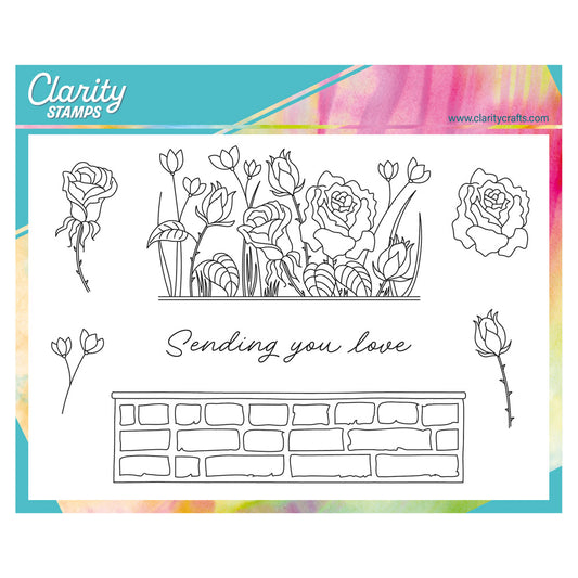 Rosie & Brick Wall A6 Stamp & Mask Set