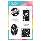 Just Flowers Silhouette Framers A5 Stamp Set