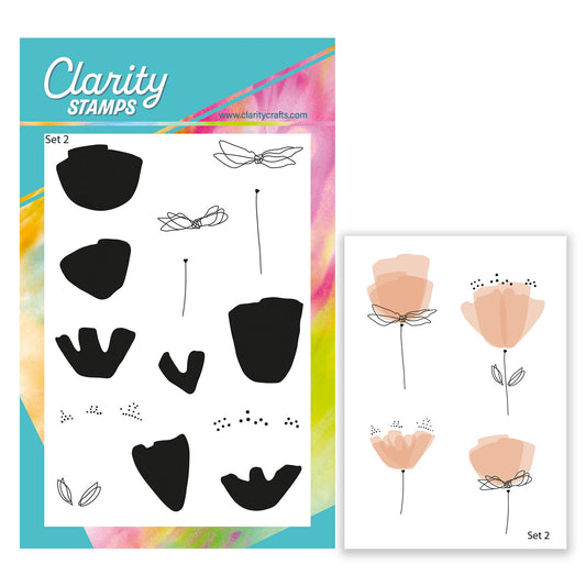 Barbara's Build a Bloom - Botanicals Set 2 A6 Stamp Set