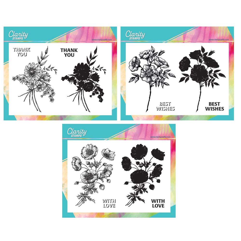 Bijou Posies A6 Stamp Trio