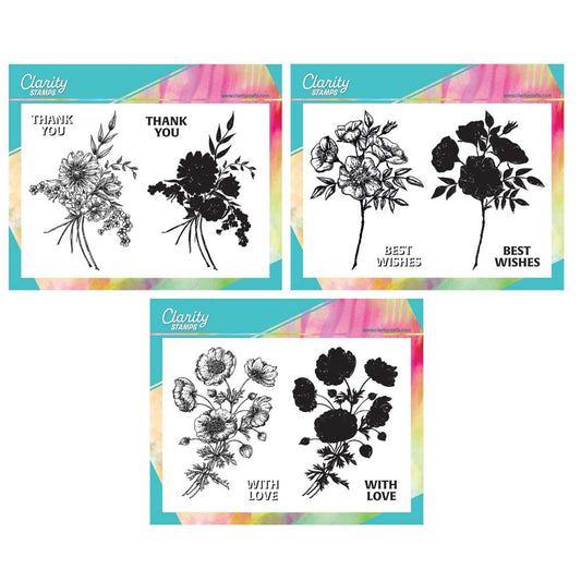 Bijou Posies A6 Stamp Trio