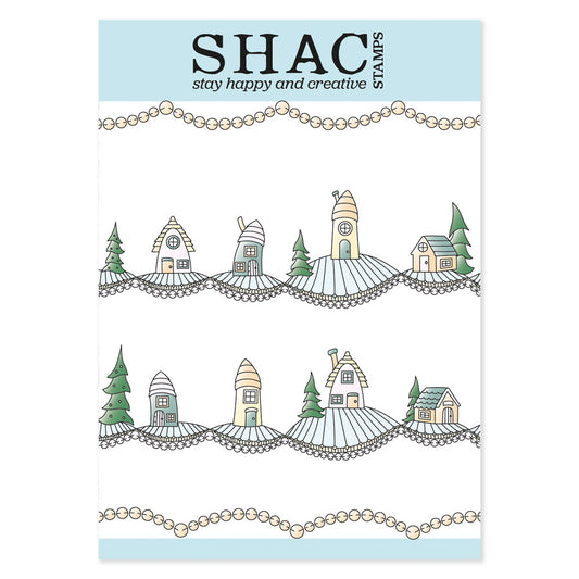 Barbara's SHAC Funky Houses A5 Stamp & Mask Set