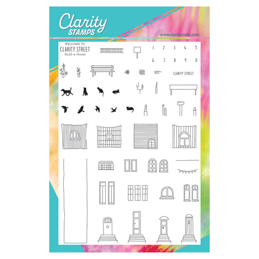 Clarity Street Build a House A5 Stamp & Mask Set