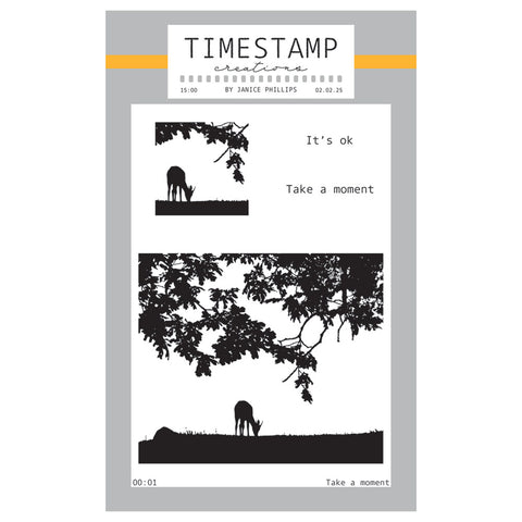 Timestamp Creations by Janice Phillips - Take a Moment A6 Stamp Set