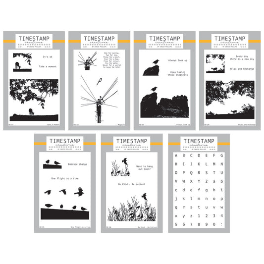 Timestamp Creations by Janice Phillips - Out & About Part 1 Complete A6 Stamp Collection