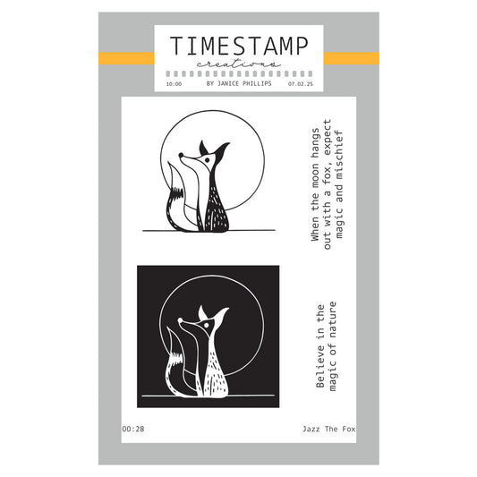 Timestamp Creations by Janice Phillips - Jazz the Fox A6 Stamp Set