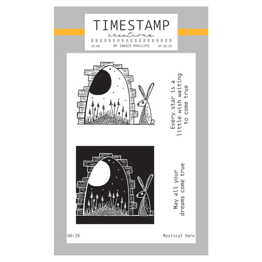 Timestamp Creations by Janice Phillips - Mystical Hare A6 Stamp Set