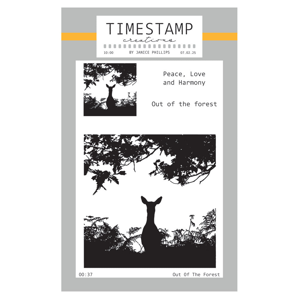 Timestamp Creations by Janice Phillips - Out of the Forest A6 Stamp Set
