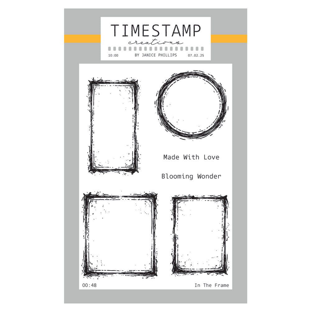 Timestamp Creations by Janice Phillips - In the Frame A6 Stamp Set