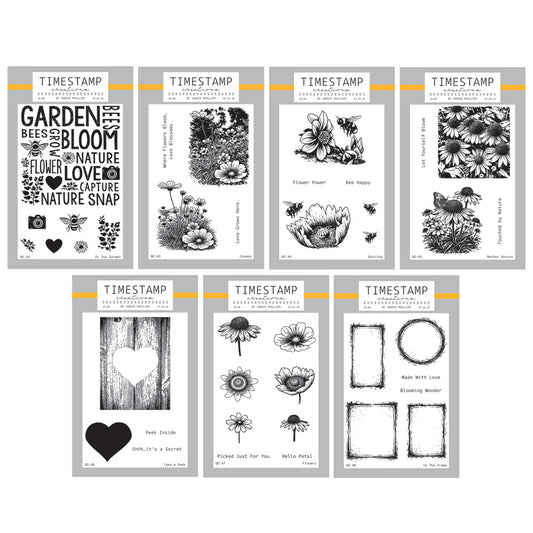 Timestamp Creations by Janice Phillips - Blooming Amazing Complete A6 Stamp Collection
