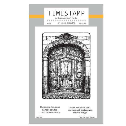 Timestamp Creations by Janice Phillips - The Grand Door A6 Stamp Set